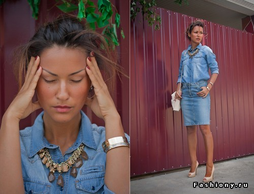 Под прицелом: Джинсовая юбка (рваная)