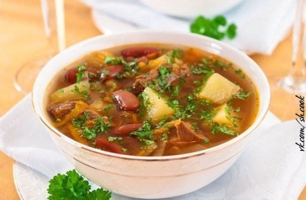 Суп с фасолью