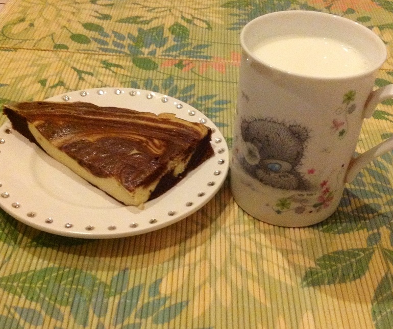 Брауни мраморный