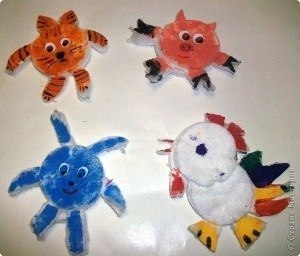 Поделки из ватных дисков-урок 6ой