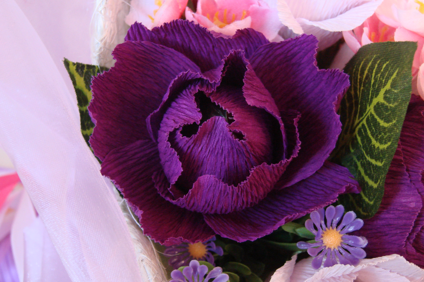 Букет для маленькой принцессы и корзиночка по случаю хорошего настроения ;)).