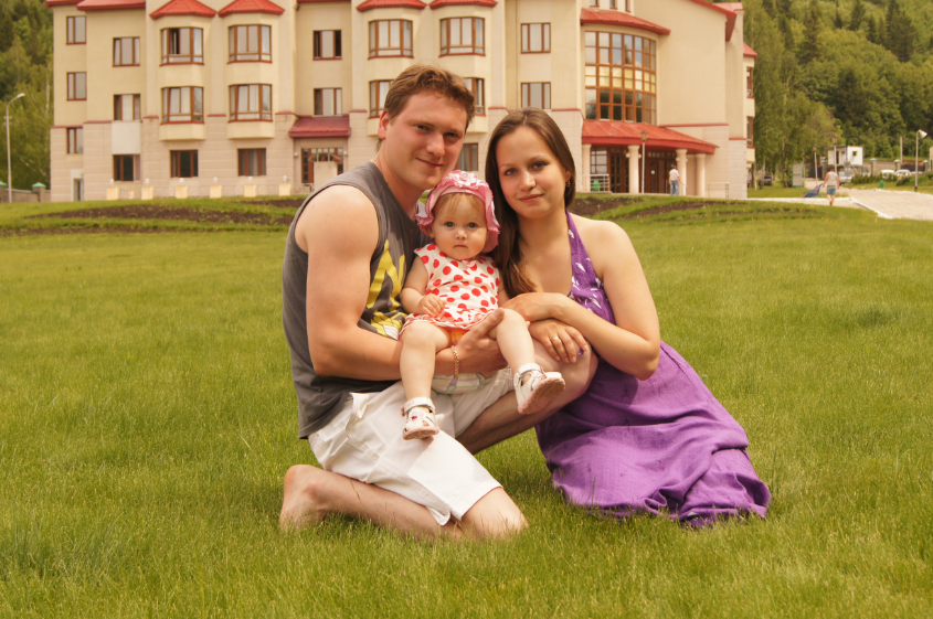 с мамой и папой :)