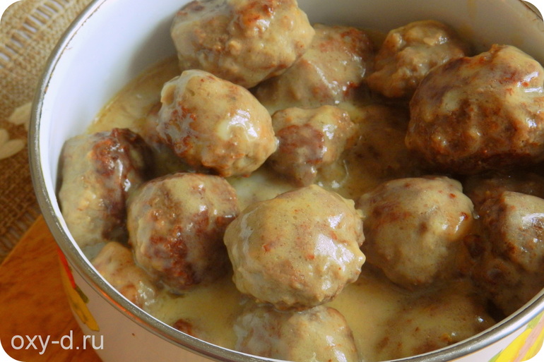 Фрикадельки по-шведски
