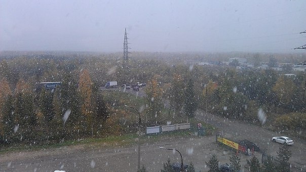 С первым снегом)) внезапно!!!