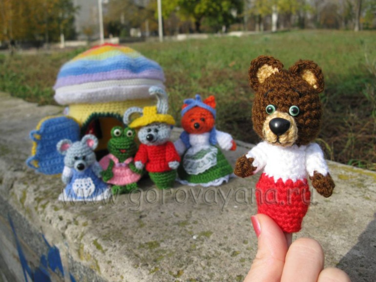 Идеи вязания, кукольный театр и шапочка-мишка