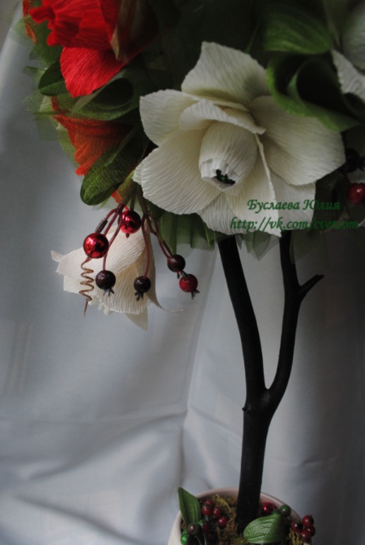 Конфетный топиарий для Анны.