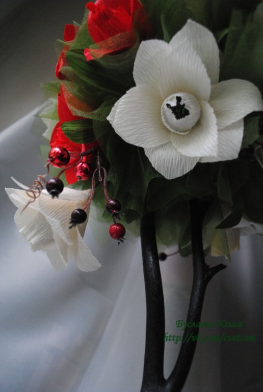 Конфетный топиарий для Анны.