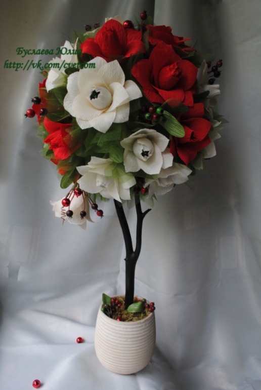 Конфетный топиарий для Анны.