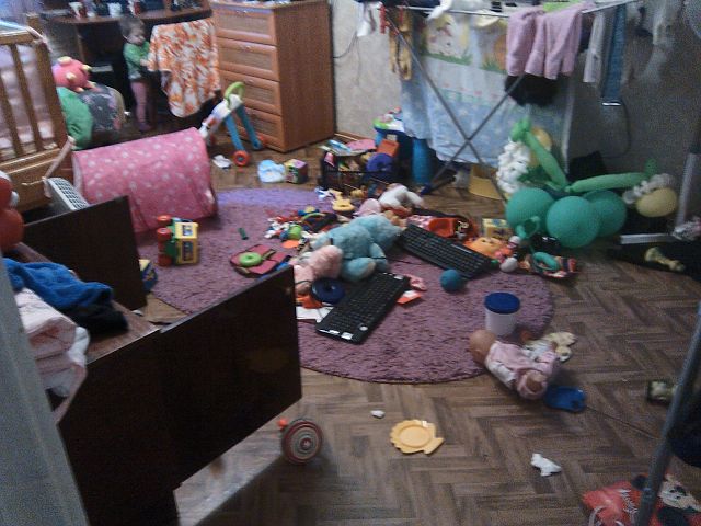 пока мама готовила обед