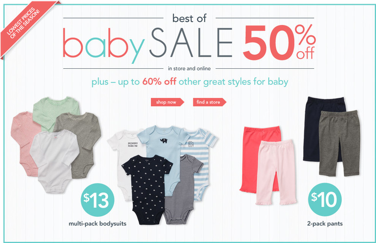 Скидки от Carters продолжаются. Выкуп 16/09/13. Без орг