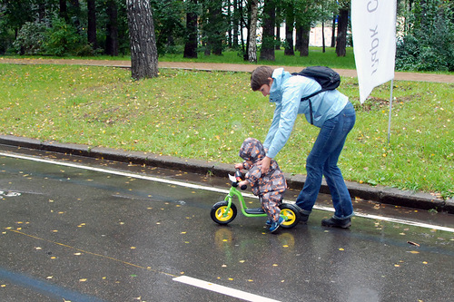 Наша первая покатушка или беговелогонка в Сокольниках