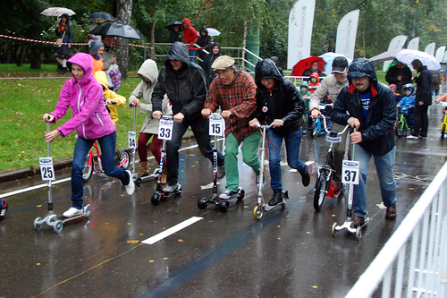 Наша первая покатушка или беговелогонка в Сокольниках
