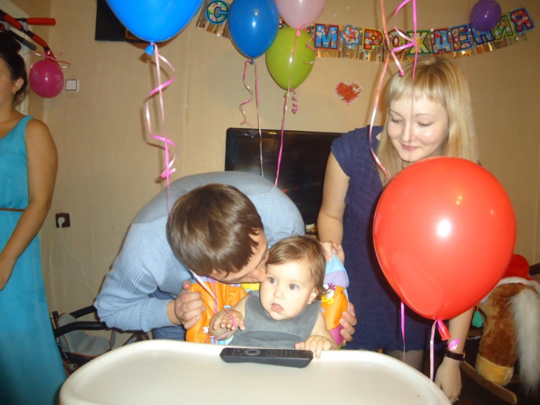 первое день рождение моей куколки