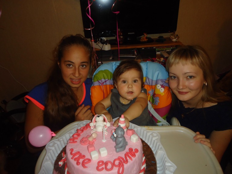 первое день рождение моей куколки