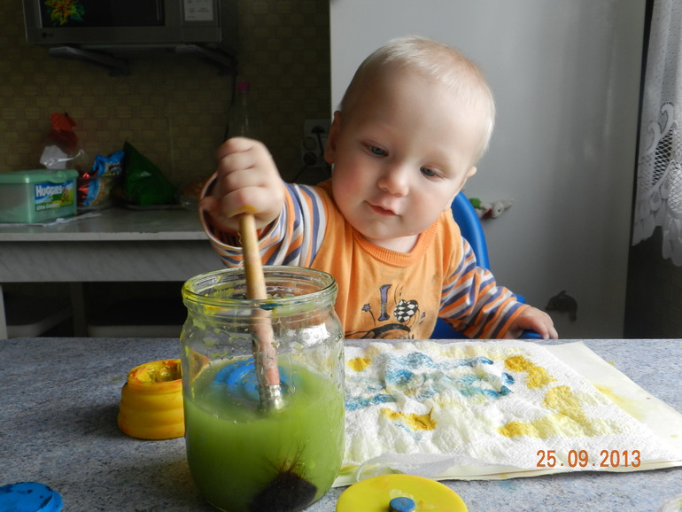 Как Тём маме каляки рисовал...