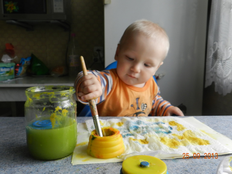 Как Тём маме каляки рисовал...