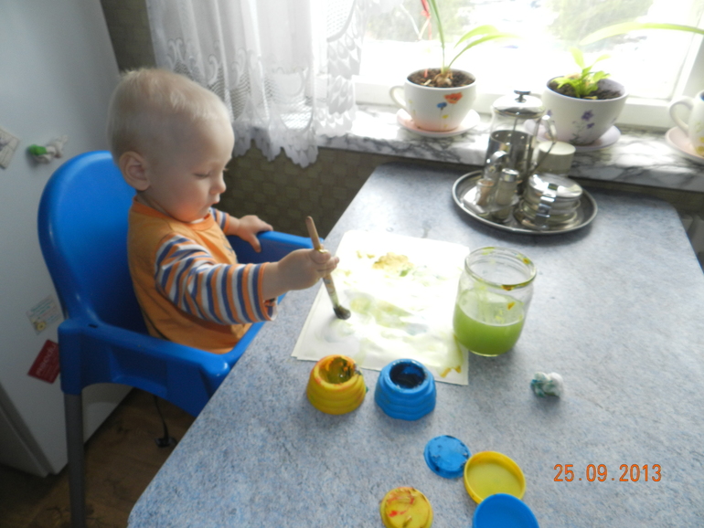 Как Тём маме каляки рисовал...