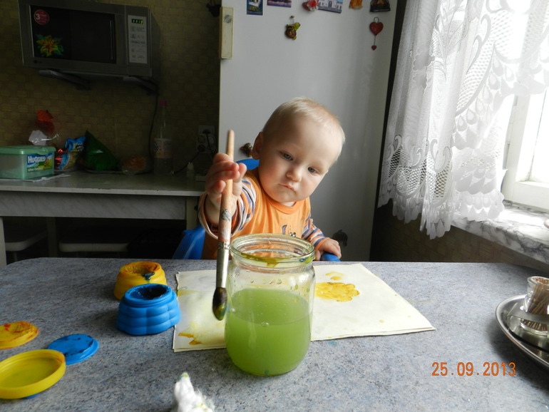 Как Тём маме каляки рисовал...