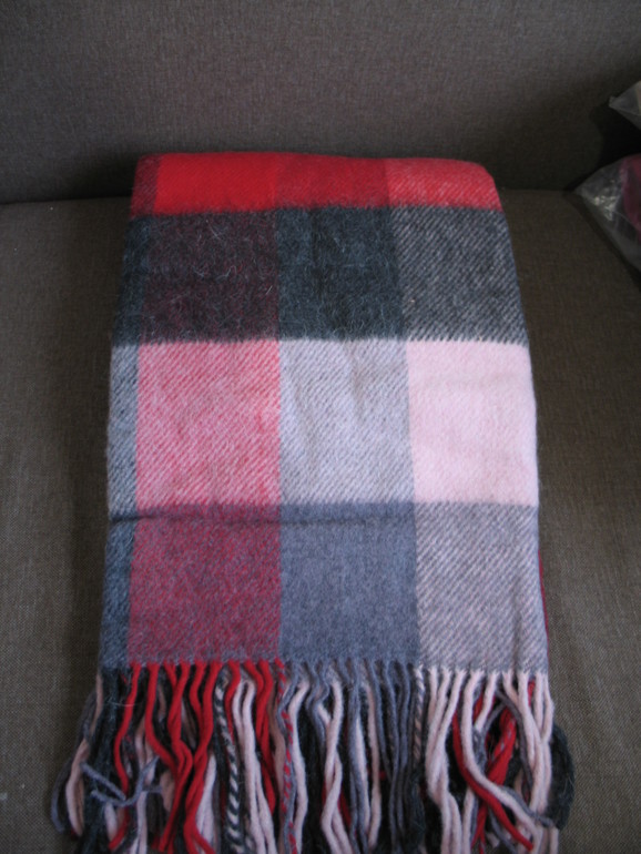 шерстяные пледы новые