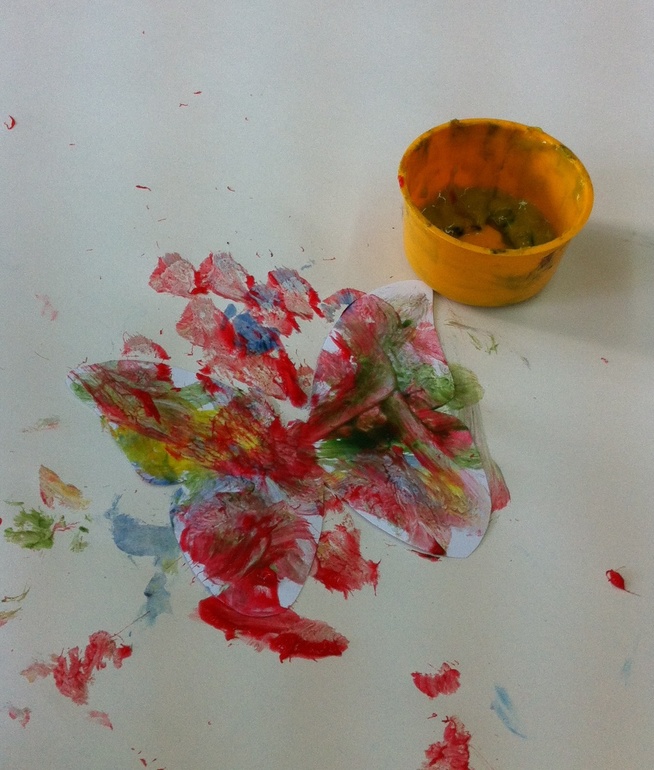 Второе занятие в группе Монтессори