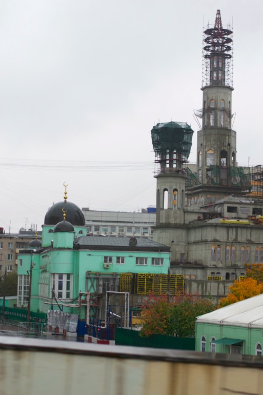 Москва из окна автомобиля.