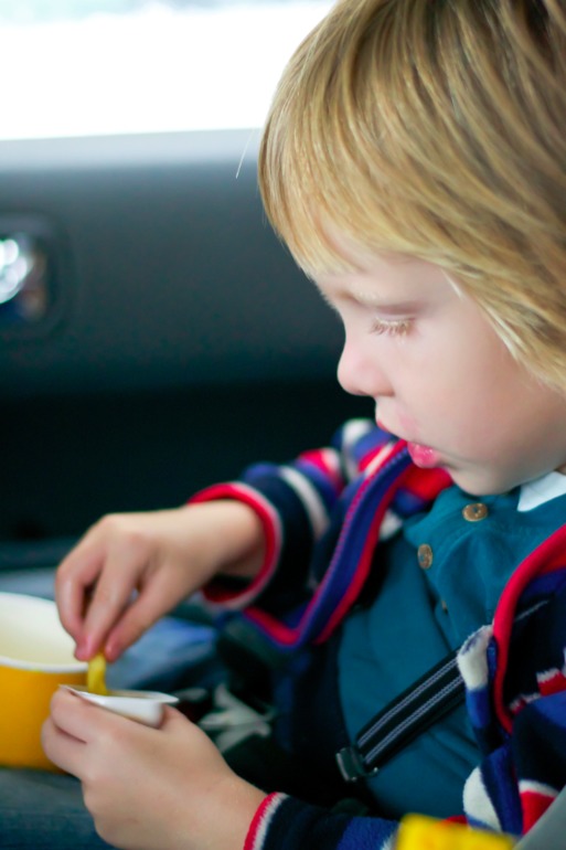 Москва из окна автомобиля.