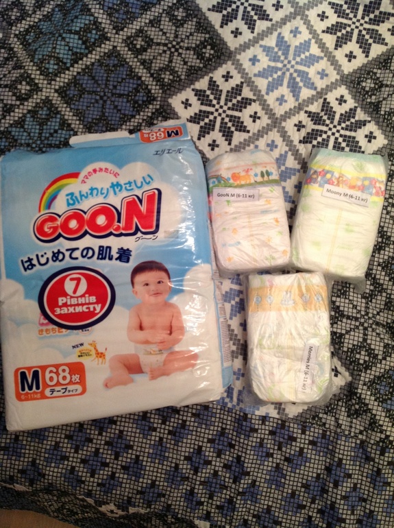 Привезли заказ из Пампика!Тестирование японских подгузов