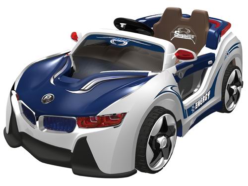 Детский электромобиль BMW i8 VISION 12V, 2 мотора, СИНИЙ